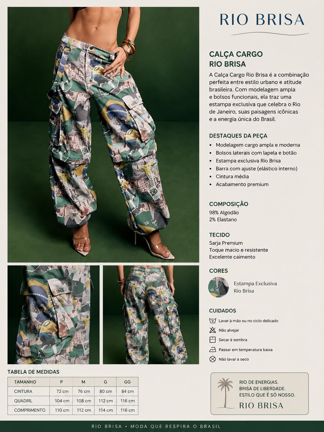 Calça Cargo Carioca