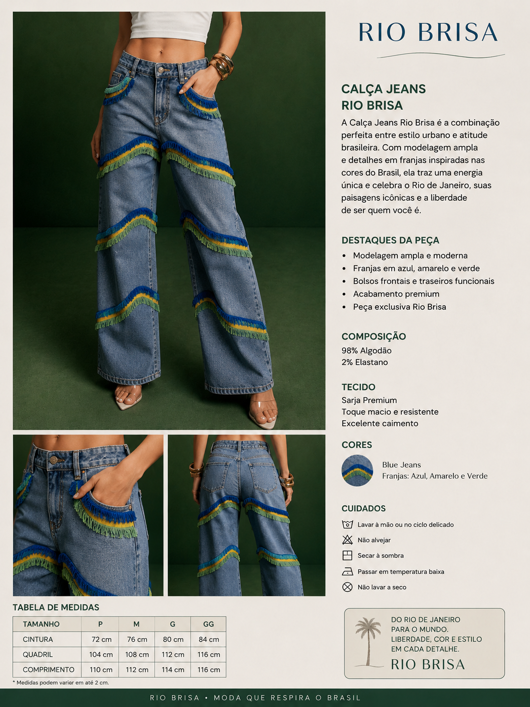 Calça Jeans Maré Brasileira