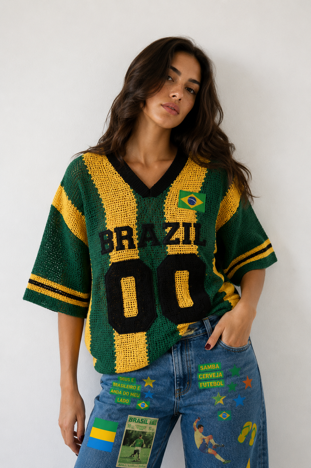 Blusa Crochê Brazil Bossa