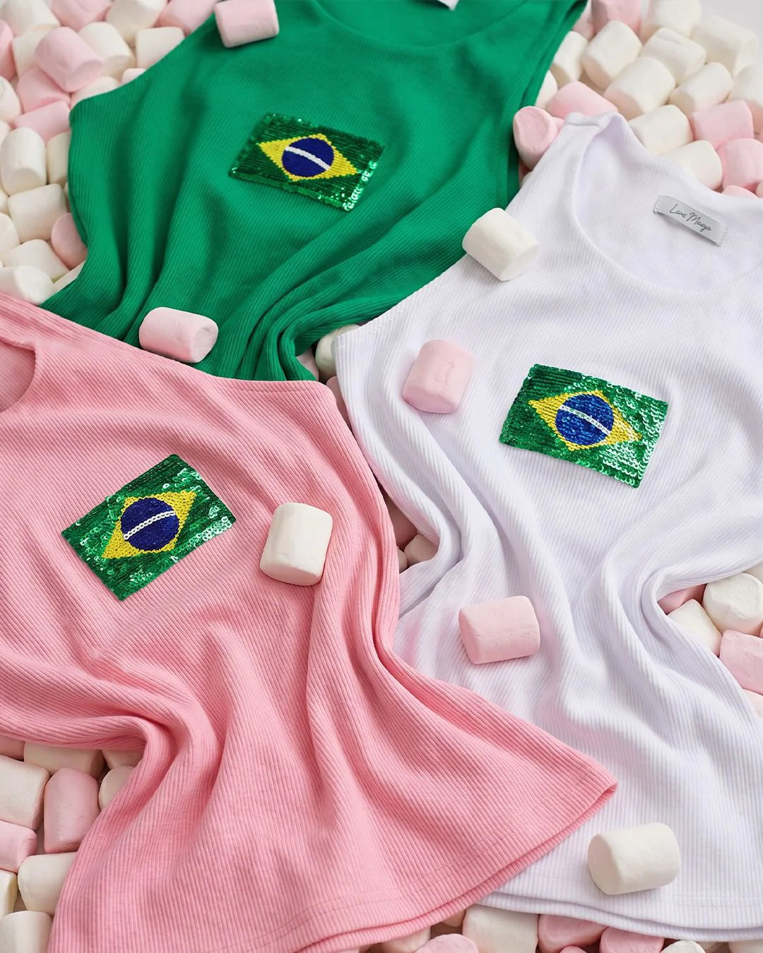Regata ribana Brasil branca